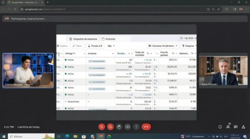 Captura de pantalla de la plataforma